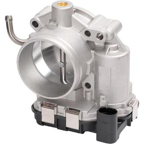 Hugall جسم الخانق الإلكتروني 07K133062A 07K-133-062-A 07K-133-062A متوافق مع VW 2007-2014 Beetle Jetta 2010-2014 Golf MK6 2012-2014 Passat 2007-2009 Rabbit 2.5L in Kuwait