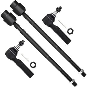 SCITOO 4pcs Front Suspension Kit Inner Tie Rod Outer Tie Rod End Fit 2000-2013 For Chevrolet Impala 2000-2007 Monte Carlo 1997-2004 For Buick Regal