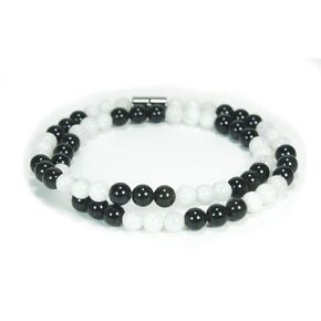 Auras by Osiris | Handmade Black Obsidian Crystal Necklace - Genuine Natural Gemstone Beaded Necklace |Healing, Protection, Grounding Talisman Mala - Choker Jewelry Gift for Girls, Womens, Mens