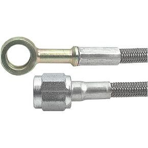 Allstar Performance ALL46340-44 44" -3 Braided Steel Lines With 10mm Banjo Fitting