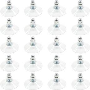 20 Pcs M6 Threaded Suction Cup with Screw, 33mm/ 1.3Inch Diameter Transparent Strong Sucker with Cap in Kuwait