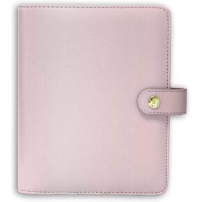 Pukka Pad, Carpe Diem Personal Planner - Soft Cover Binder with Weekly, Monthly Undated Inserts in Tabbed Sections, Interior Pockets and Sticker Sheets - 8 X 7.5 X 1.4 Inches, Ballerina Pink