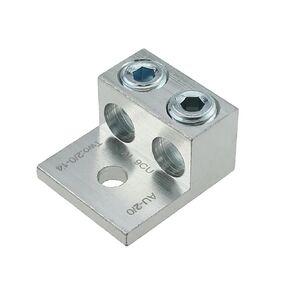 One Hole Aluminium Mechanical Connector Aluminium Mechanical Lug Two Hole Aluminium Lug Double Conductor Single Hole Mounting