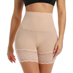 MISS MOLY Slips Shorts for Under Dresses Women High Waist Shapewear Shorts Anti Chafing Thigh Slimmer Lace Underwear…