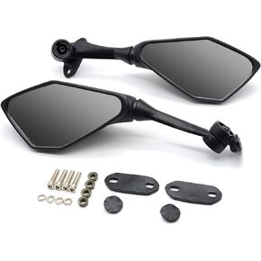 Mamiko Motorcycle Rear View Mirrors Compatible with Kawasaki 2018-2021 Ninja 400/2011-2018 Ninja 250 ZX 6R 636 650 300R EX300 ABS Rear Mirror Replacement