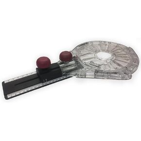 Milescraft 1210 Small Circle Compass- Router Circle Cutter Jig For Cutting & Routing Small Circles From 1.5in. Up To 12in. Diameter- Includes Turn Lock Base Plate -Compatible With Most Routers