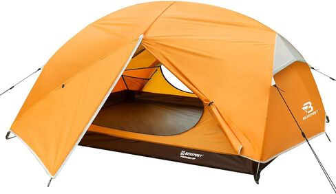 Bessport Camping Tent for 2-3 Person, Lightweight Backpacking Tent Waterproof Windproof Two Doors Easy Setup Double Layer Outdoor Tents for 3 to 4 Seasons, Suitable for Outdoor,Hiking,Camping in Saudi Arabia