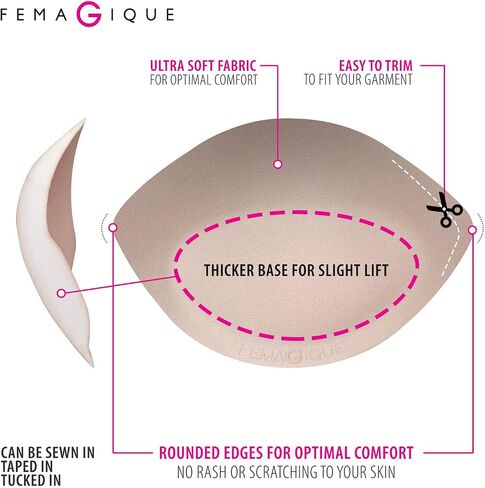 Bra Cups Insert Pads – Thin Lifting Breast Padding for Tops Dresses & Swimwear in Saudi Arabia