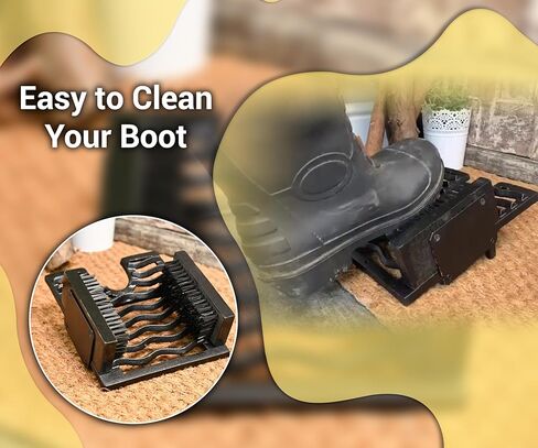 منظف ​​الطين ومزيل جاك ويليز من أرسوك، فرشاة الجر، مكشطة أحذية عالية التحمل، حديد الزهر الخارجي، 14 سم × 23 سم × 27 سم in Kuwait