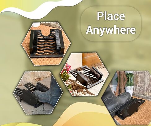 منظف ​​الطين ومزيل جاك ويليز من أرسوك، فرشاة الجر، مكشطة أحذية عالية التحمل، حديد الزهر الخارجي، 14 سم × 23 سم × 27 سم in Kuwait