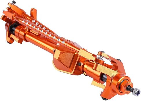1/6 RC Crawler Aluminum Front Axle Complete for Axial SCX6 AXI05000 Jeep JLU Wrangler RC Car Upgrades (Gold) in Saudi Arabia