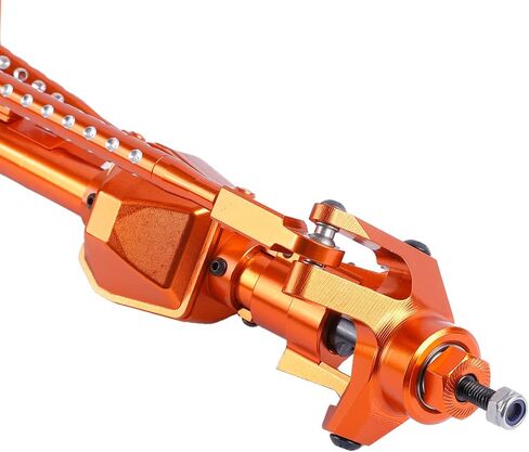 1/6 RC Crawler Aluminum Front Axle Complete for Axial SCX6 AXI05000 Jeep JLU Wrangler RC Car Upgrades (Gold) in Saudi Arabia