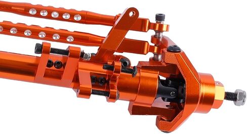 1/6 RC Crawler Aluminum Front Axle Complete for Axial SCX6 AXI05000 Jeep JLU Wrangler RC Car Upgrades (Gold) in Saudi Arabia