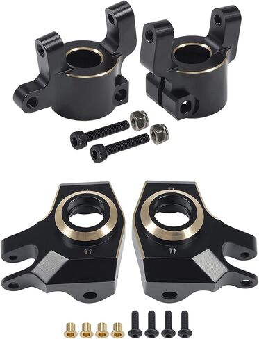 SCX10 II Brass Weights C-Hubs Steering Knuckles 4pcs 130g Front Caster Blocks Portal Drive Counterweight for 1/10 RC Crawler Car 90046 90047 SCX10 II Upgrades Accessories in Saudi Arabia