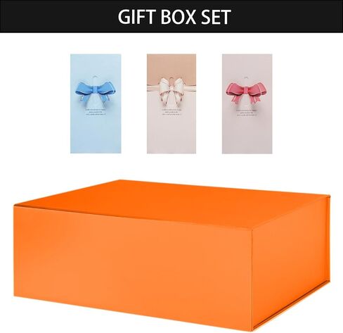 CHECHNYA 5 large gift box 13x10x5 inch foldable magnetic gift box, sturdy shirt box, hard large gift box cover, reusable gift box set, white 5-Pack… in Saudi Arabia