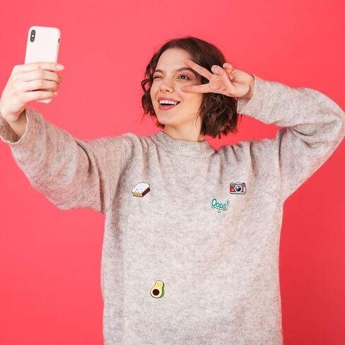 Hicarer 20 قطعة لطيف التلبيب دبوس مجموعة الكرتون بروش دبوس شارات بروش دبابيس للملابس أكياس جاكيتات ملحق DIY بها بنفسك الحرف (نمط مجموعة 2) in Kuwait