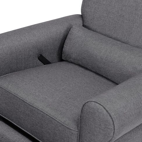 DaVinci Ruby Recliner and Swivel Glider in Shadow Grey, Greenguard Gold Certified in Saudi Arabia
