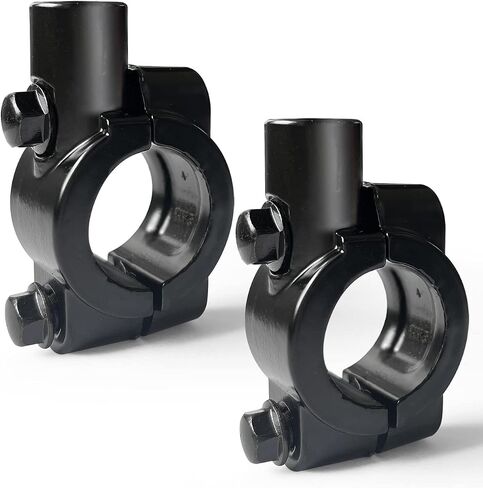 mokerShop Motorcycle 7/8 inch Handlebar Mirror Mount Holder Clamp Adaptor 10mm Thread Black(Pack of 2) in Saudi Arabia