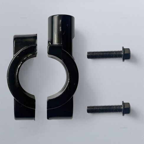 mokerShop Motorcycle 7/8 inch Handlebar Mirror Mount Holder Clamp Adaptor 10mm Thread Black(Pack of 2) in Saudi Arabia