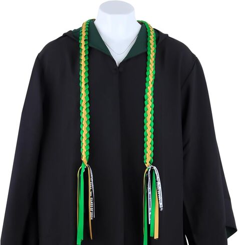 التخرج Leis 2024 مضفر يدويًا مع فئة 2024 "" Congrats Grad شرابة حفل هدية فكرة هدية للنساء والرجال (1 قطعة أحمر وأسود) in Kuwait