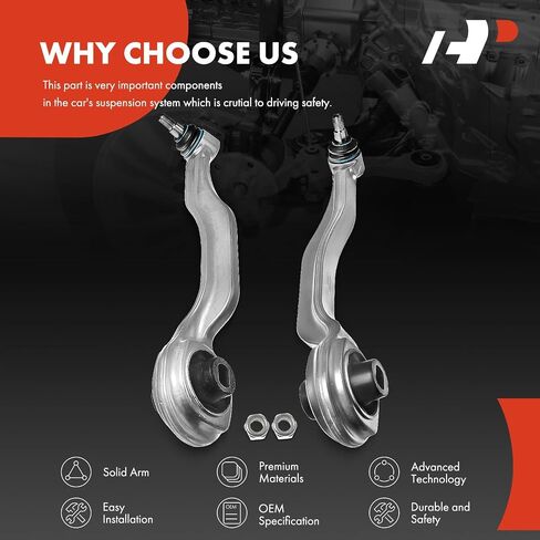 A-Premium 2 x Front Lower Control Arm with Ball Joint & Bushing, Compatible with Mercedes-Benz CLS500, CLS55 AMG, CLS550, CLS63 AMG, E320, E350, E500, E55 AMG, E550, E63 AMG in Saudi Arabia