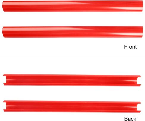 زوج واحد من خطوط الشبكة، حواف الشبكة، شعار الشواية للإدراج لسلسلة 5 E60 E61 2003-2010 M5 2004-2011 ملحقات السيارة (أحمر) in Kuwait