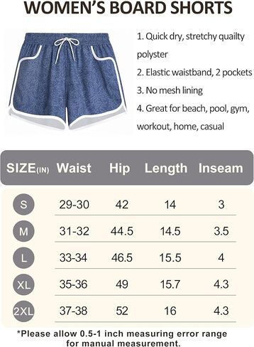 APTRO Women's Casual Swim Shorts Quick Dry Beach Shorts Summer Shorts BW13 M in Kuwait