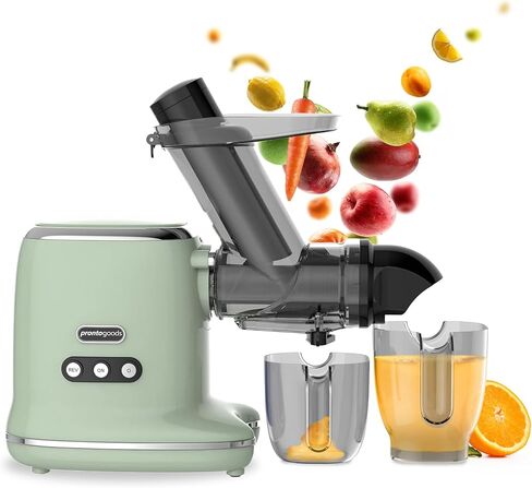 Masticating Juicer Cold Press Slow Juicer Machine - Whole Fruit and Vegetable Juice Extractor, Multiple Filters, Easy to Clean, Durable - Green in Kuwait