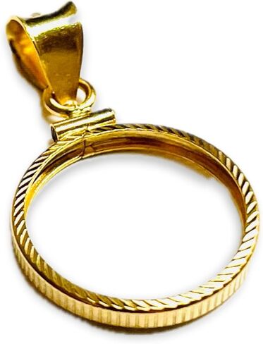 Diamond cut 14k gold filled coin bezel for $2.50 Indian Head Eagle Gold coin, Ireland 3d Eire, US Dime, 1/10 oz China Panda in Saudi Arabia