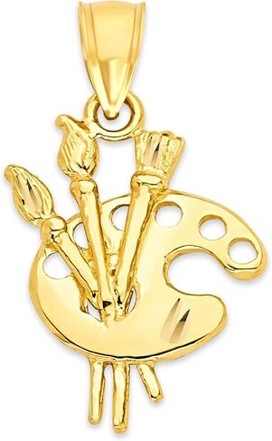 قلادة الرسام من الذهب الخالص عيار 10 قيراط - مجوهرات فنية in Kuwait