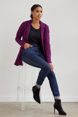 Women's Organic Relaxed Knit Blazer in Saudi Arabia