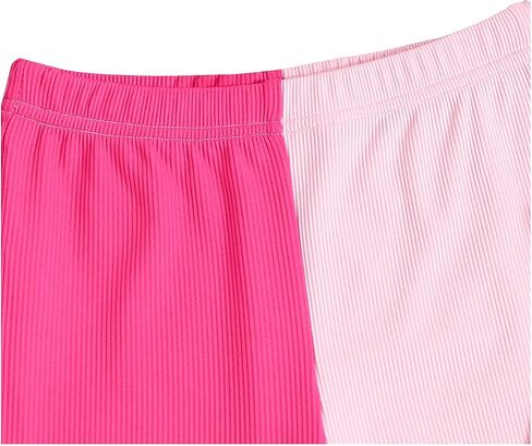 Floerns Girl's Heart Letter Graphic Contrast Tank Top Colorblock Flare Leg Pants 2 Piece Outfit in Saudi Arabia