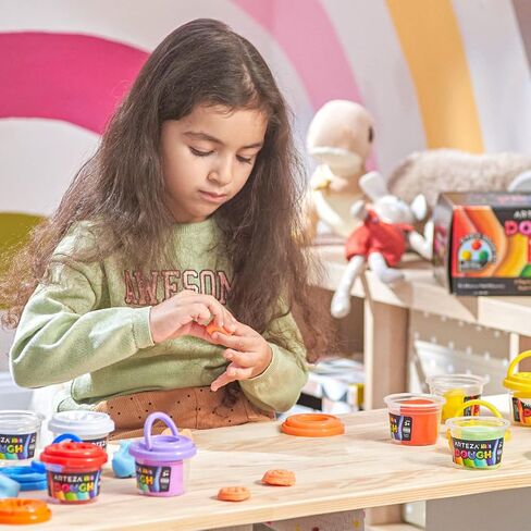 Arteza Kids Play Dough, 6 Pastel and 6 Regular Colors, 2.8-oz Tubs, Soft, Air-Tight Containers, Art Supplies for Kids Crafts and Playtime Activities in Saudi Arabia
