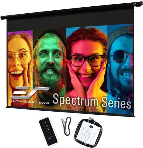 طيف شاشات النخبة، 100 بوصة قطر 16:9، شاشة عرض منسدلة جاهزة بمحرك كهربائي 4K/8K، ELECTRIC100H in Saudi Arabia