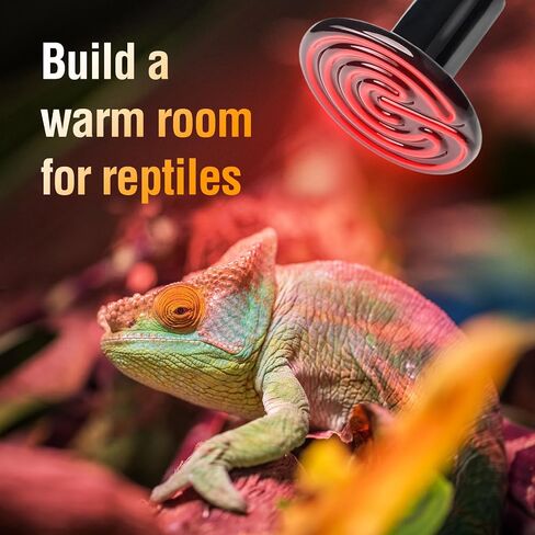 Leoterra 2PCS 50w Ceramic Heat Emitter, Infrared Heat Lamp Bulbs Ceramic Heat Lamp for Reptile Tank,Hedgehogs, Chicken coop, Dog House, Cat Use,Strong Durable and Powerful,Gives Off No Light (50w) in Saudi Arabia