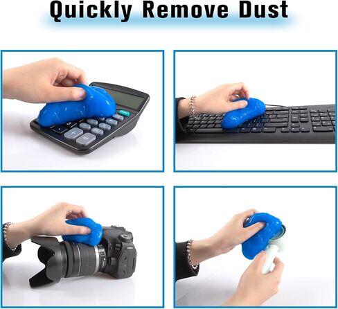 جل تنظيف السيارة العالمي، جل تنظيف لتفاصيل السيارة، منظف شقوق غبار السيارات، فتحة تهوية داخلية لإزالة التفاصيل، تنظيف المعجون للوحة المفاتيح وأجهزة الكمبيوتر المحمولة (أزرق) in Kuwait