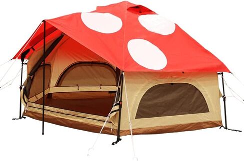 DOD Kinoko Mushroom Tent|Outdoor Tents for Camping Easy Set Up| Hiking Tents for Backpacking | Red in Kuwait