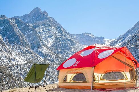 DOD Kinoko Mushroom Tent|Outdoor Tents for Camping Easy Set Up| Hiking Tents for Backpacking | Red in Kuwait