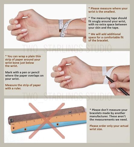 Brown Leather Bracelet for Women, Hand Painted, Embossed, Metal Snap, Wrist Size 6.0-7.25 inches in Saudi Arabia