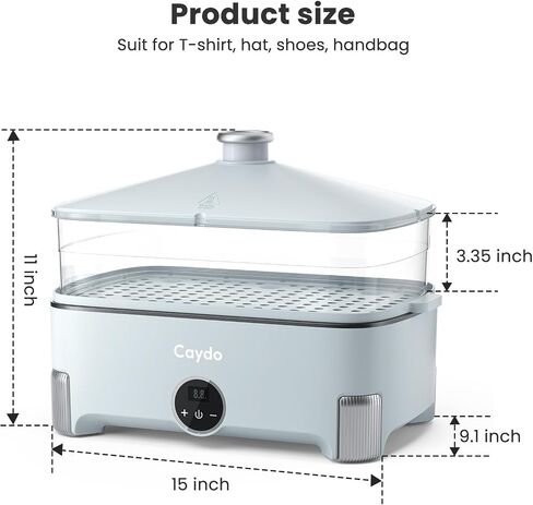 Caydo Tie-Dye Fixation Machine - Quick and Easy 20-40 Min Process for Vibrant Results | Enhanced Color Fixation with Steam Heating | Ideal for Tie Dye Projects in Saudi Arabia