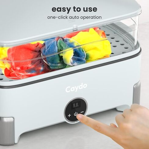 Caydo Tie-Dye Fixation Machine - Quick and Easy 20-40 Min Process for Vibrant Results | Enhanced Color Fixation with Steam Heating | Ideal for Tie Dye Projects in Saudi Arabia