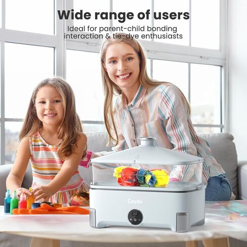Caydo Tie-Dye Fixation Machine - Quick and Easy 20-40 Min Process for Vibrant Results | Enhanced Color Fixation with Steam Heating | Ideal for Tie Dye Projects in Saudi Arabia