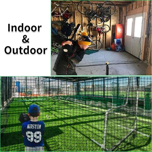 Baseball Backstop Nets, Nylon Baseball Netting Pro High Impact Sports Netting Material 10'x10'/10'x20'/10'x30'(Net Only) in Saudi Arabia
