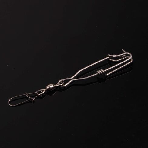 Long Line Fishing Snap Clips Double Snap Swivels Fishing Saltwater Stainless Steel Tuna Clip with Crane Swivels Duo Lock Fishing Snaps Long Line Clips Clasp Swivel Connector in Saudi Arabia