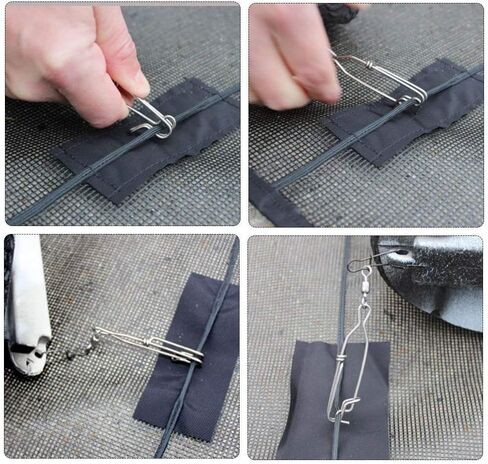 Long Line Fishing Snap Clips Double Snap Swivels Fishing Saltwater Stainless Steel Tuna Clip with Crane Swivels Duo Lock Fishing Snaps Long Line Clips Clasp Swivel Connector in Saudi Arabia