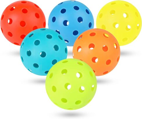 Pickleball Balls, 40 Holes Outdoor Pickle Balls with Mesh Bag for Sport Indoor Play, High Elasticity & Durable Pickleballs for All Style Pickleball Paddles, Gifts for Pickleball Lovers in Saudi Arabia