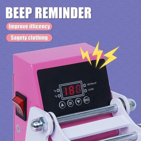 MECOLOUR Heat Press 9 x12 Digital Heat Press Machine Fast Heating, High Pressure Heat Press Machine for T-Shirt, Power Digital Industrial Sublimation Printer for Heat Transfer Vinyl-Pink in Saudi Arabia