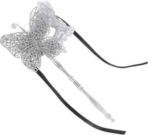 EXCEART Handheld Masquerade Mask with Stick Fancy Dress Dancing Mask Venetian Halloween Mardi Gras Costumes Party Prom Mask in Saudi Arabia