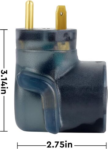 محول شاحن NEMA 14-30P إلى 14-50R EV، ومجفف 30 أمبير إلى محول تحويل 50 أمبير EV/RV (14-30P/14-50R أسود نظيف) in Saudi Arabia