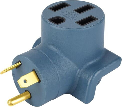 محول شاحن NEMA 14-30P إلى 14-50R EV، ومجفف 30 أمبير إلى محول تحويل 50 أمبير EV/RV (14-30P/14-50R أسود نظيف) in Saudi Arabia
